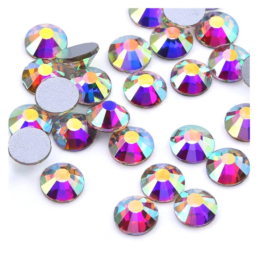 Glitter Rhinestones Crystal AB SS3-SS50 Non Hot Fix Flatback Sewing & Fabric Garment Rhinestone Nail Art Stone (Color : SS8-1440PCS)