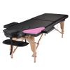 Professional Massage Table Portable Massage Bed for Spa Salon Tattoo Esthetician Lash Reiki, Adjustable Height 84" Long & 500 LBS Load Capacity, Black (2-Section) view 1