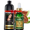 Herbishh Combo Hair Color Shampoo for Gray Hair (Black) 500ml + Argan Hair Oil 30ml view 1