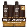 Every Man Jack Amber+Sandalwood Hydrating Mens Body Wash for All Skin Types-Cleanse, Nourish, and Hydrate Skin with Naturally Derived Ingredients-Paraben Free, Phthalate Free, Dye Free-24oz(Pack of 2) view 1