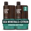 Every Man Jack Nourishing Sea Minerals + Citron Mens Body Wash for All Skin Types - Naturally Derived Ingredients - Cleanse and Hydrate Skin with Coconut and Glycerin - 24oz 2 Bottles view 1