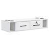 BarberPub Wall Mount Station with Drawers Styling Cabinet Open Storage Beauty Salon Spa Equipment 2502 (White) view 1