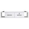 BarberPub Wall Mount Station with Drawers Styling Cabinet Open Storage Beauty Salon Spa Equipment 2502 (White) view 4