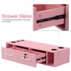 BarberPub Wall Mount Station with Drawers Styling Cabinet Open Storage Beauty Salon Spa Equipment 2502 (Pink) view 4