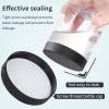 36PCS 8OZ Plastic Jars with Screw On Lids,Labels Refillable Empty Round Slime Containers for Storing Dry Food, Honey Jam, Cream, Butter, Lotion (Black) view 3