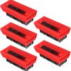 Boao 5 Pcs Hand Scrub Brushes for Nail Cleaning Fingernail Brush Soft Non Disposable Scrub Brush Plastic Hands Nail Cleaning Brushes for Men Women Kids (Red and Black) view 1