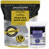 Aromasong 100% Pure Dead Sea Salt Duo: Unscented 19 LB with Lavender 5 Lb Dead Sea Salt for Relaxation view 1