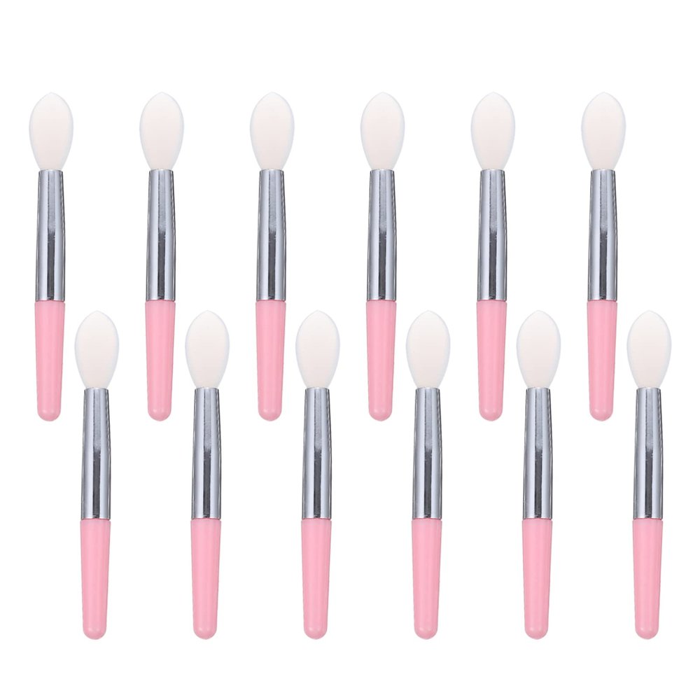 Beaupretty 12pcs Silicone Lip Mask Brush Smooth Lip Application Balm Brush Handle for Makeup and Travel Use