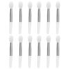 Beaupretty 12pcs Silicone Lipstick Brush Set Lip Mask Applicator for Precise Lip Application Easy to Carry Stylish Design Transparent Handle for Makeup Go view 1