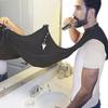 Beard Bib Beard Apron Stocking Stuffers for Men Gifts for Men Dad Fathers Day Anniversary Valentines Day Gifts, Christmas Gifts for Him Boyfriend Husband Son Beard Trimming Catcher Bib (Black) view 3