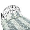 Exotic India Pure Cotton Block Print Bedsheet from Jaipur - Pure Cotton - Color Sedona Sage view 2