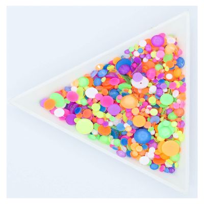 Fluorescence Glass Nail Art Non Hotfix Rhinestones SS4-30 Strass Nail Art Decorations Rhinestones Luminous Crystal AB (Color : 0009, Size : Ss8 1440pcs)
