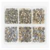 1200pcs Mix Sizes Glass Crystal Hot Fix Rhinestone Set Flatback 3D Crystal Nail Art Rhinestones for DIY Garment Decorations (Color : 0015) view 1