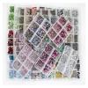 1200pcs Mix Sizes Glass Crystal Hot Fix Rhinestone Set Flatback 3D Crystal Nail Art Rhinestones for DIY Garment Decorations (Color : 0015) view 2