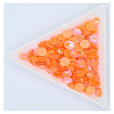 Fluorescence Glass Nail Art Non Hotfix Rhinestones SS4-30 Strass Nail Art Decorations Rhinestones Luminous Crystal AB (Color : 0014, Size : Ss8 1440pcs)