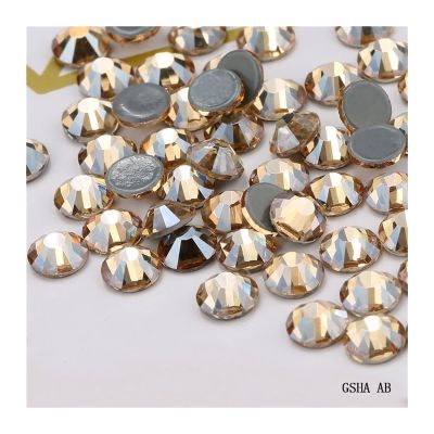 Multi-Color Crystal AB Hot Fix Rhinestone Crystal Super Glitter Strass Iron On Rhinestones for Nail Art Fabric Garment (Color : 0017, Size : SS6-SS30 Mix 1200pcs)
