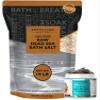Aromasong 20 lbs Raw Dead Sea Bath Salt in Resealable Pack with 100% Pure Dead Sea Mud Facial Mask - 5 Minute Mask - No Ingredients Added view 1