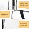 15 Pcs Clear Makeup Bags Toiletry Bag with Zipper Handle PVC Waterproof Cosmetic Bags Set Transparent Travel Pouch Clear Makeup Organizer for Travel Airport Business, 3 Sizes view 3