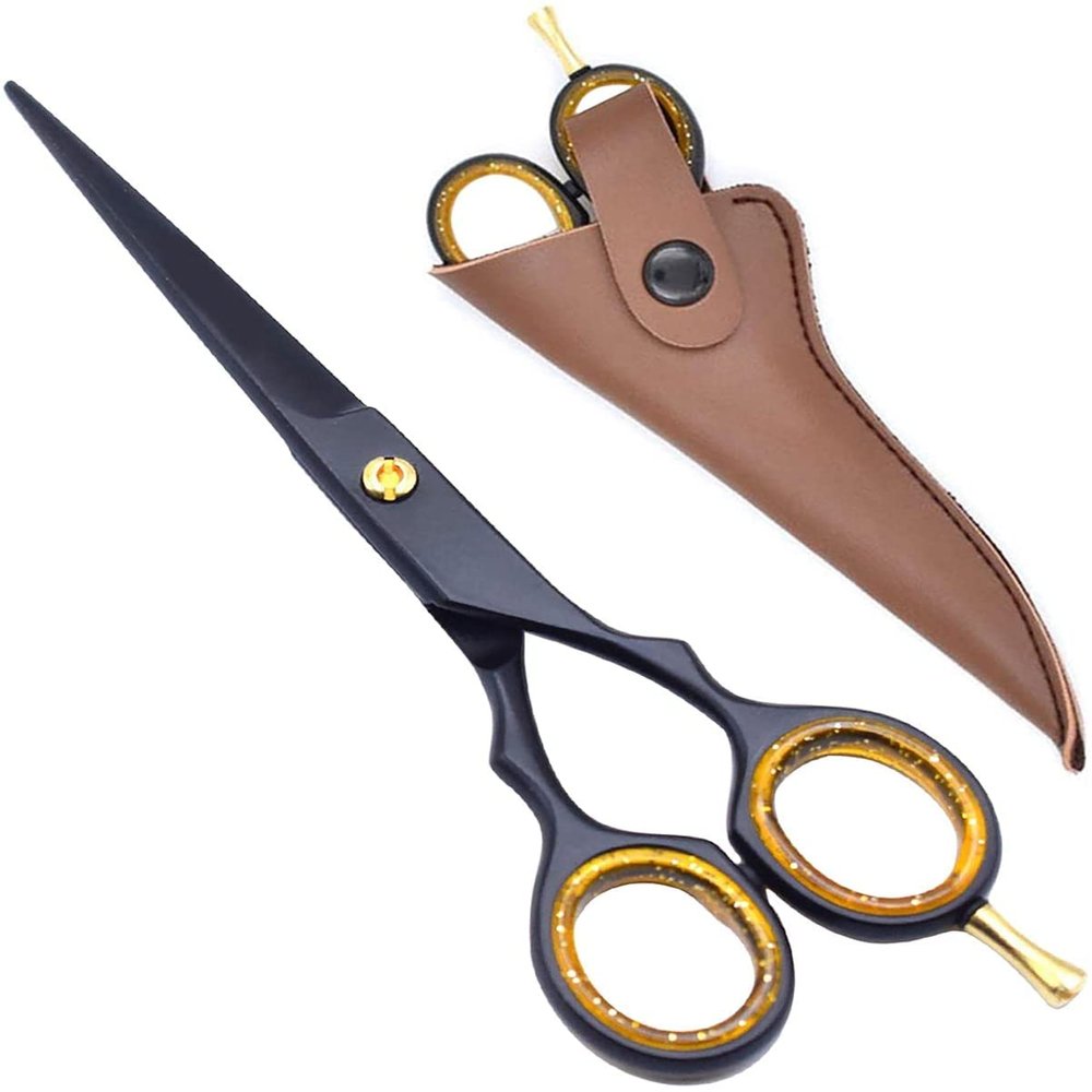 4KBLADES Barber Hair Cutting Scissors Shears | Stainless Steel Razor Edge Salon Scissor, Professional