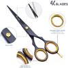 4KBLADES Barber Hair Cutting Scissors Shears | Stainless Steel Razor Edge Salon Scissor, Professional view 2