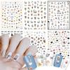 6 Sheets Cat Nail Stickers and 6 Sheets Animal Nail Stickers view 2