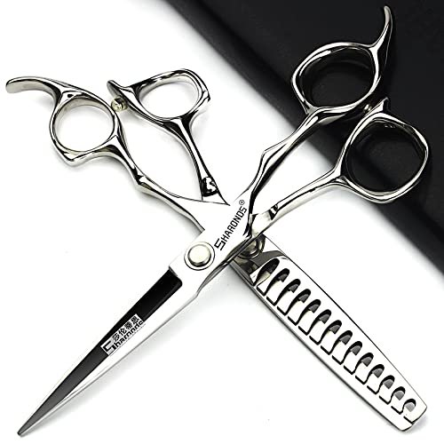 AXEMOORE 6 Inch Professional Hairdressing Scissors Set Sharp Scissors Hairdresser/Household/Hairdressing Scissors Stainless Steel Hairdressing Scissors