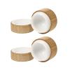 Cosmetic Containers Wood Sample Jars: 2pcs Portable 10g Makeup Pot Bottles Refillable Cream Containers Empty Lotion Box for Home Hotel Travel view 1