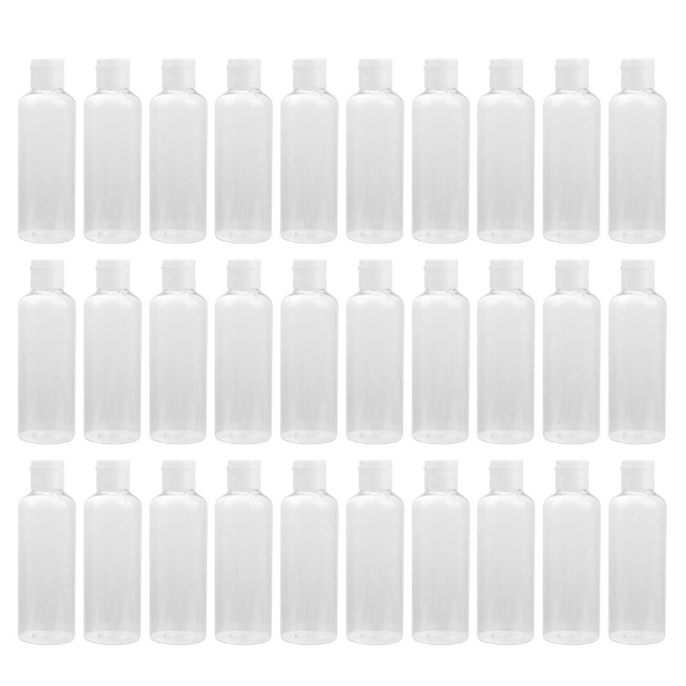 Beaupretty 30pcs Refillable Subpackaging Bottles Travel Shampoo and Cosmetic Containers Flip Cap Lightweight Lotions Makeup