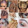 Holographic Nail Art Glitters Gold Silver Nail Sequins 3D Laser Acrylic Nails Powder Dust Flakes Nail Art Supplies for Nails Art Decoration Nail Sparkle Manicure Accessories Glitters Crafts 5 Boxes view 2