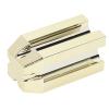 4-in-1 Dual Eyebrow Lip Liner Sharpener Multifunctional Portable Makeup Tool Gold Compact Travel-Friendly for Makeup Pencils view 1