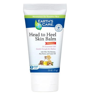 Earths Care Head to Heel Skin Balm - Unscented Skin Care for Dry Skin - Unscented Dry Skin Care Balm - 2.5 OZ