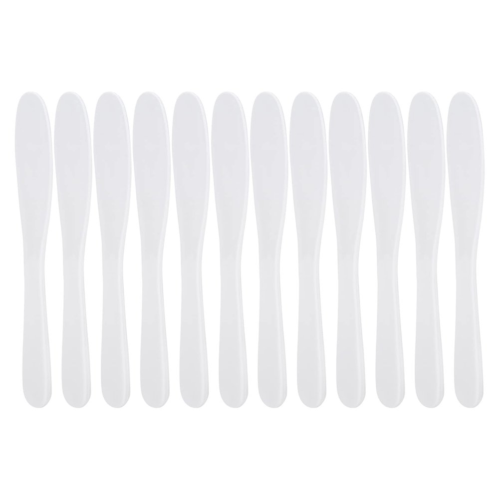 12pcs Mask Spatulas Makeup Spatula Applicator Beauty Scoop Facial Cream Mask Spoon for Mixing and Sampling 8.7in