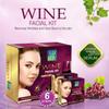 AZAZ Astaberry Wine Facial Kit 12 Pouch Set (6 Steps) 432g - Remove Wrinkles & Glowing Skin, Professional Facial Kit, Goodness Of Red Graps Extract, Aloe Vera Extract & Olive Oil view 2