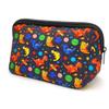 AJLTPA Cosmetic Bag Waterproof Neoprene Zipper Pouch Travel Portable Toiletry Makeup Bags Organizer Case for Women and Girls,Space Dinosaur view 1