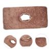 Beaupretty Beauty Salon Reusable Massage Towel Face for Massage Tables and Breathable and Spas Brown view 3