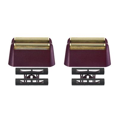 2 Pack Professional 5 Star Series Finale Shaver Replacement Foil and Cutter Bar Assembly Compatible with wahl Shaver Foil 7031-100, 7043-100 Super Close Shaving Replacement Heads (red)