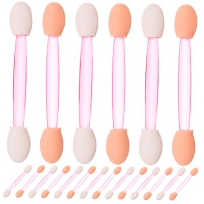100pcs Eye Shadow Stick Sponge Eyeshadow Eye Shadow Brush Woman Makeup Tools Eye Makeup Dual-ended Eye Stick Dual-side Eyeshadow Girl Makeup Tools Eyeshadow Sticks
