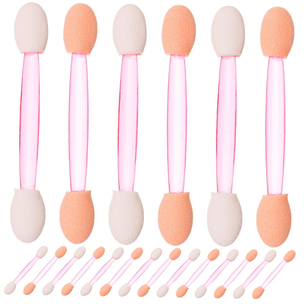 100pcs Eye Shadow Stick Sponge Eyeshadow Eye Shadow Brush Woman Makeup Tools Eye Makeup Dual-ended Eye Stick Dual-side Eyeshadow Girl Makeup Tools Eyeshadow Sticks