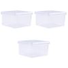 Zerodeko 3pcs Transparent Makeup Organizer Box Clear Cosmetic Storage Case for Lipstick Perfume and Jewelry Compact Design for Easy Viewing and Access view 1
