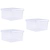 Zerodeko 3pcs Transparent Makeup Organizer Box Clear Cosmetic Storage Case for Lipstick Perfume and Jewelry Compact Design for Easy Viewing and Access view 2