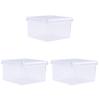 Zerodeko 3pcs Transparent Makeup Organizer Box Clear Cosmetic Storage Case for Lipstick Perfume and Jewelry Compact Design for Easy Viewing and Access view 3