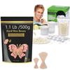 Auperwel Wax Beads for Hair Removal for Brazilian,Eyebrow wax ing 1.1LB with 20 Spatulas, Nose Wax Kit for Men & Women (100g Wax, 15-20 Times Usage) view 1