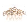 Beaupretty Bride Hair Comb Rhinestones and Pearls Elegant Wedding Headpiece for Women Delicate Hair Ornament for Special Occasions and Parties view 2