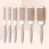 Beaupretty 1pc Professional Aluminum Tube Curling Comb for Salon and Home Use Ergonomic Hair Detangling Comb for Women Lightweight view 2