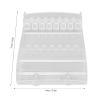 Transparent Plastic 6-Tier Salon Scissors Storage Rack with Suction Cups, 21 x 14 cm, 8.3 x 5.5 Inches, for Shop Organization view 2