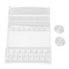 Transparent Plastic 6-Tier Salon Scissors Storage Rack with Suction Cups, 21 x 14 cm, 8.3 x 5.5 Inches, for Shop Organization view 3
