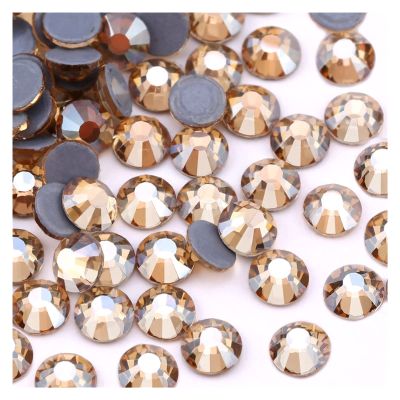 Multicolor-Color SS6-SS30 Crystal Glass Glitter Rhinestone Flatback Hot Fix Rhinestones for Nail Art Sewing (Color : GSHA, Size : SS30-288Pcs)