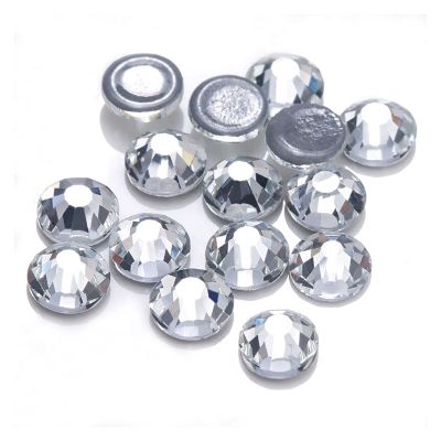 Multicolor-Color SS6-SS30 Crystal Glass Glitter Rhinestone Flatback Hot Fix Rhinestones for Nail Art Sewing (Color : 3, Size : SS16-1440Pcs)