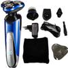 Dongng Electric Shavers for Men, Mens Electric Razor, Dry Wet Waterproof Man Rotary Facial Shaver Portable Face Shaver Cordless Travel USB Rechargeable Led Display for Dad Husband Shaving (Blue) view 1