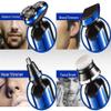Dongng Electric Shavers for Men, Mens Electric Razor, Dry Wet Waterproof Man Rotary Facial Shaver Portable Face Shaver Cordless Travel USB Rechargeable Led Display for Dad Husband Shaving (Blue) view 4